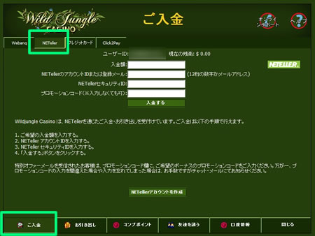 NETeller(ネッテラー)の入金手段